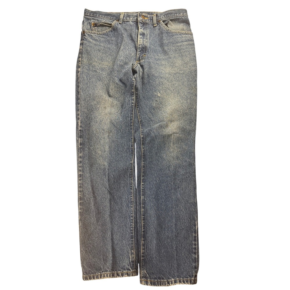 Lee Jeans Men's Vintage Blue Denim Straight Leg‎ Casual Work Pants Size 36/32